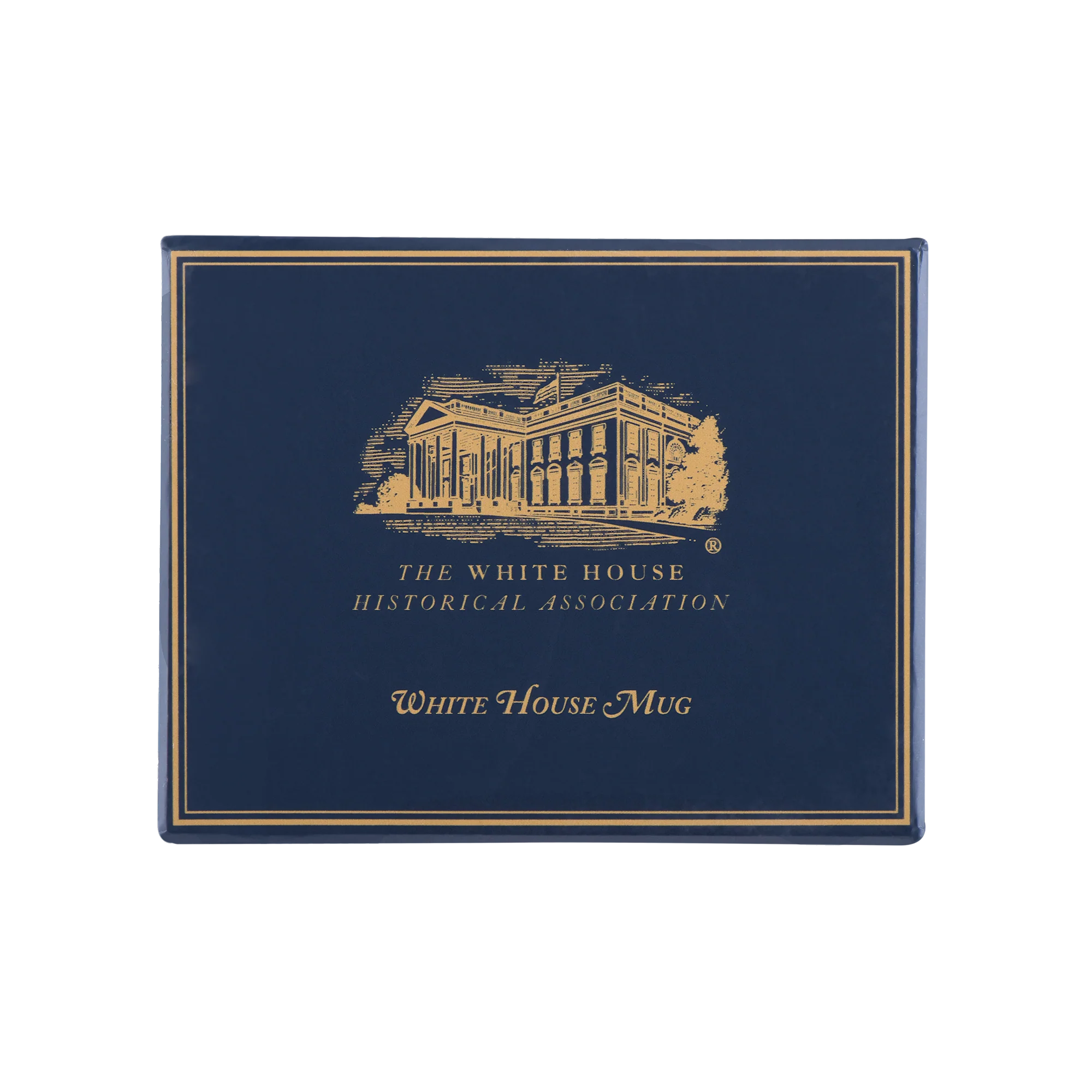 Light Blue White House Mug - Image 5