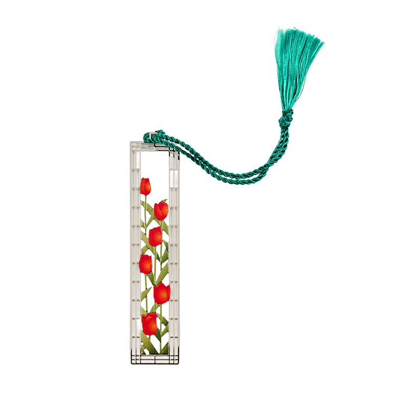 White House Tulips Metal Bookmark - Image 3